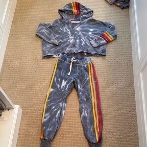 Vintage Havana Girls Tie-Dye Hoodie and Jogger Set size 10/12